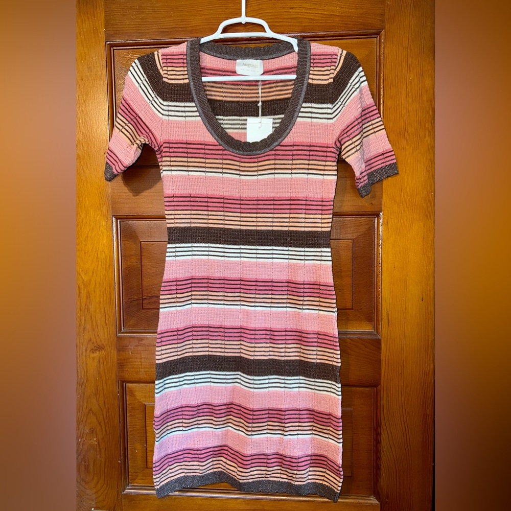 Auguste Mackenzie Crochet Mini Dress Stripe